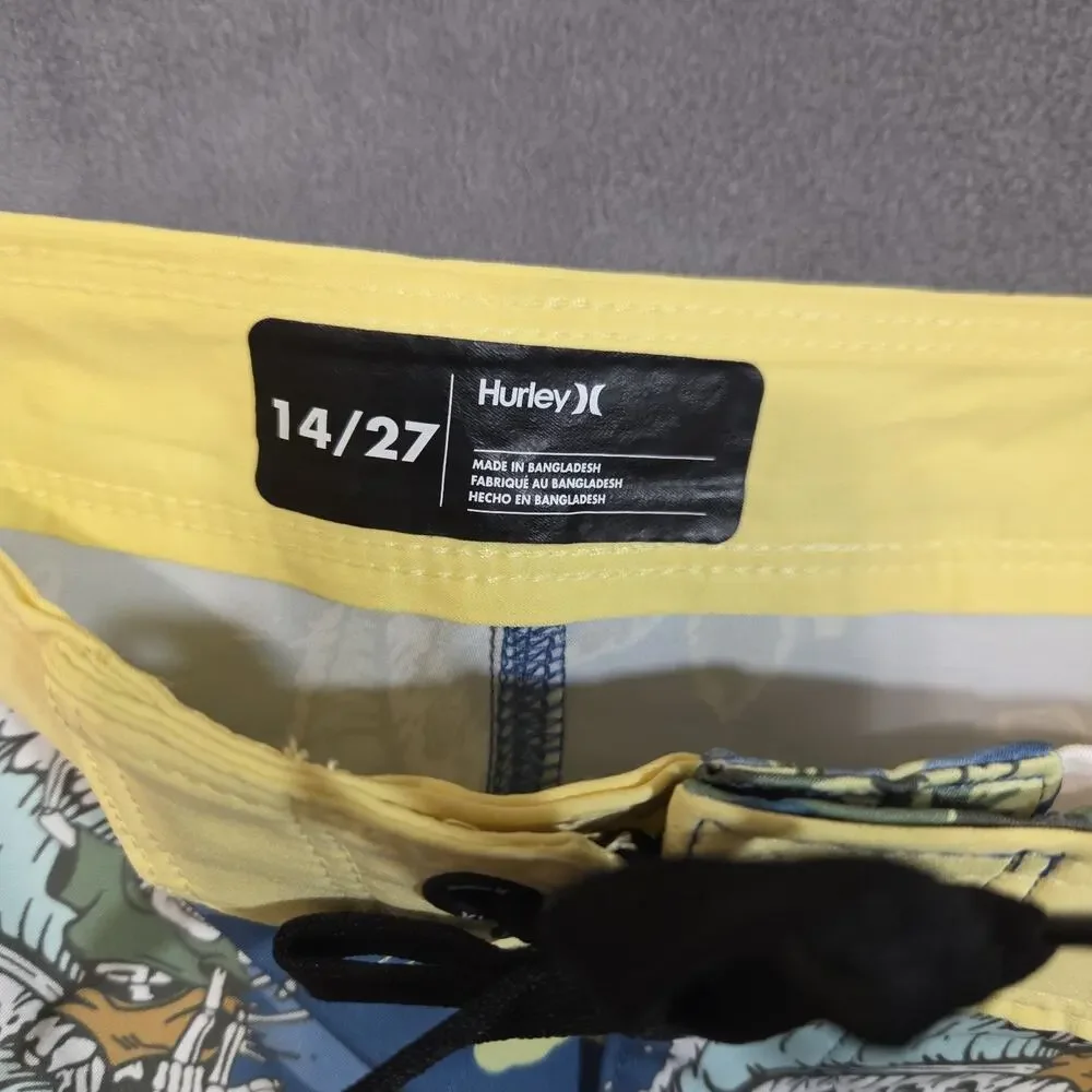 HURLEY BOYS SWIM TRUNKS XL 14/27 8.5
